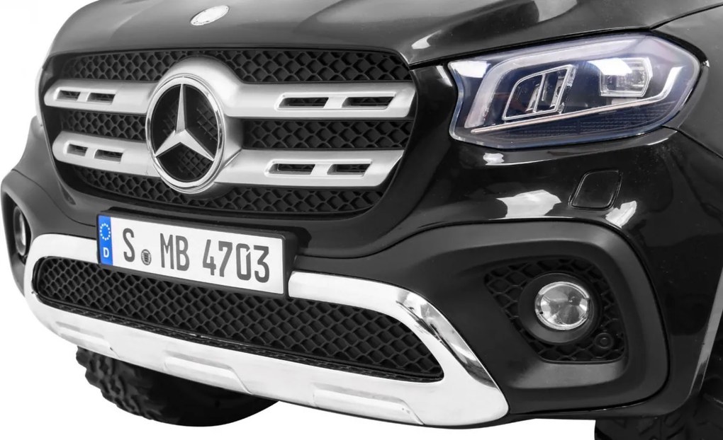 Ramiz Mercedes Benz X-Class pre deti Čierna Pickup + Pilot + pohon 4x4
