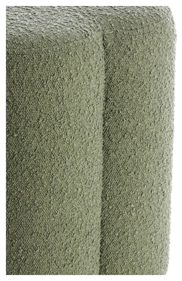 Zelený taburet z textílie buklé Nalani – Light &amp; Living