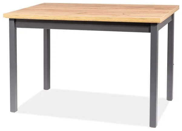 Jedálenský stôl 100 cm Alfred (craft zlatý + sivá) (pre 4 osoby). Vlastná spoľahlivá doprava až k Vám domov. 1049843