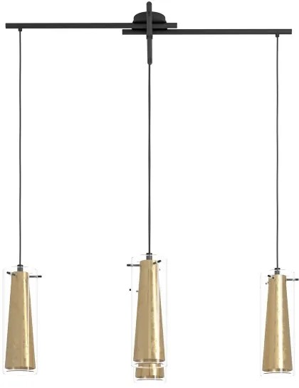 Eglo 79344 - Luster na lanku PINTO GOLD 4xE27/40W/230V zlatá