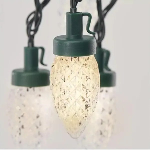 LED Vonkajšia vianočná reťaz 50xLED/8 funkcií 14,8 m IP44 teplá biela