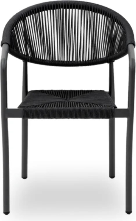 STAR záhradná stolička s podrúčkami antracit