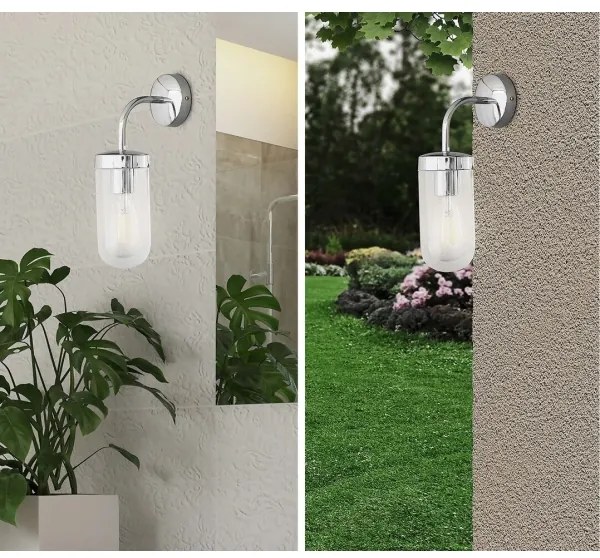 Rabalux 3310 - Kúpeľňové nástenné svietidlo YAGO 1xE27/60W/230V IP44 čierna