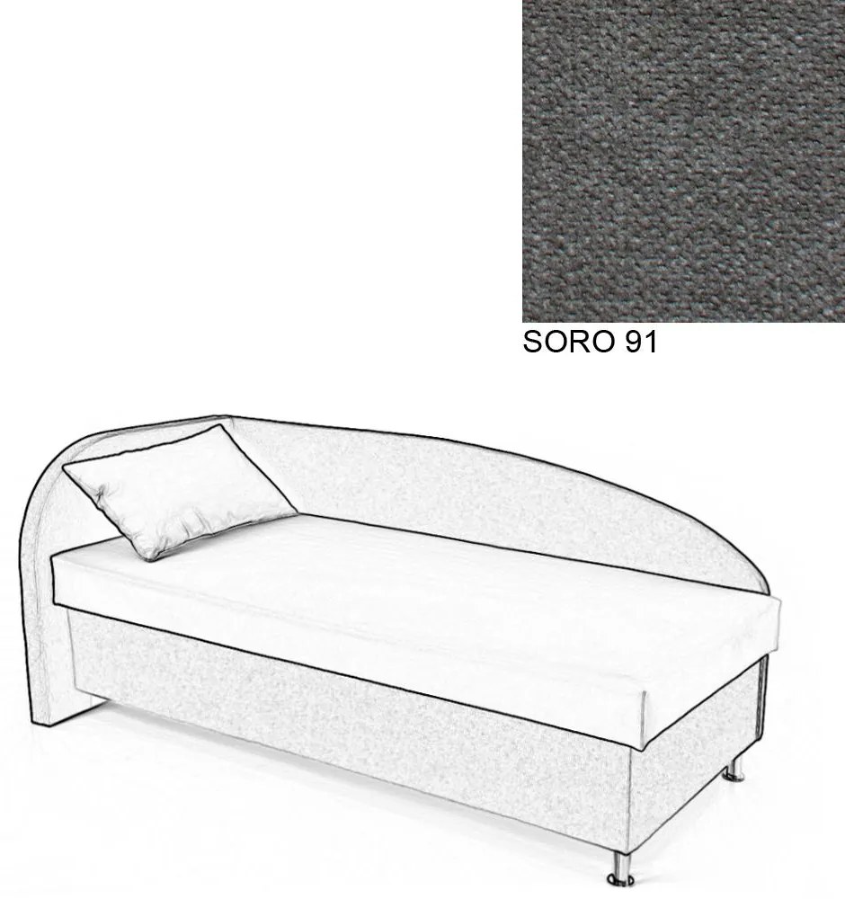 AVA NAVI, ĽAVÁ 90x200 Varianta: MONOLITH 37
