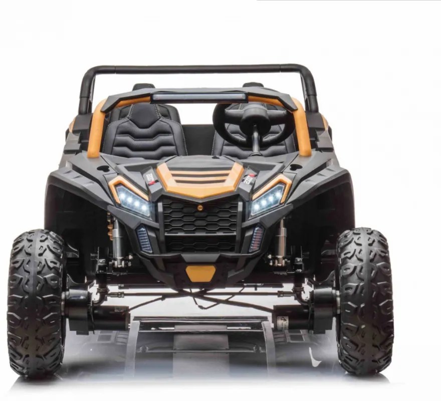 LEAN CARS Elektrické autíčko Buggy ATV Racing UTV2000 Štvormiestne!!! Zlatá - 4 X 150W - 24V14Ah + 24V14Ah grátis - 2023