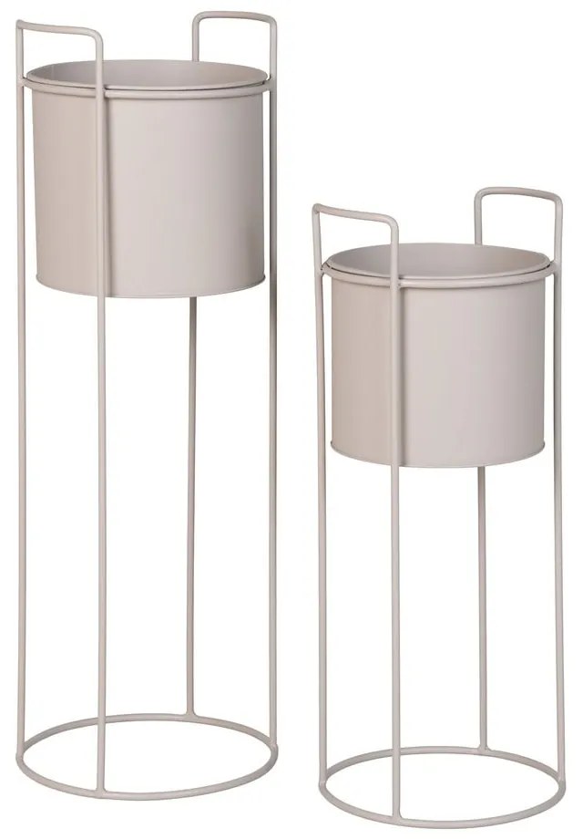 Kovové obaly na kvetináče v súprave 2 ks ø 21,5 cm Rabo – House Nordic