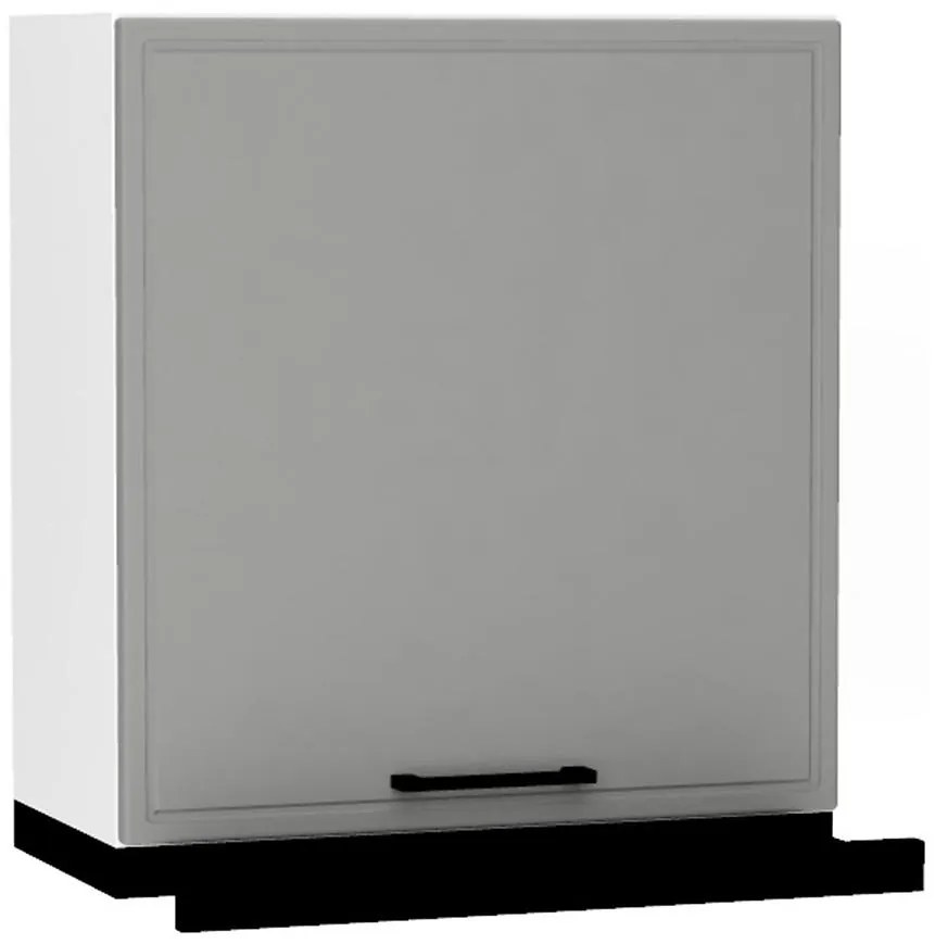 Kuchynská skrinka Emily W60/68 Slim Pl  s čiernym digestorom Dast Grey