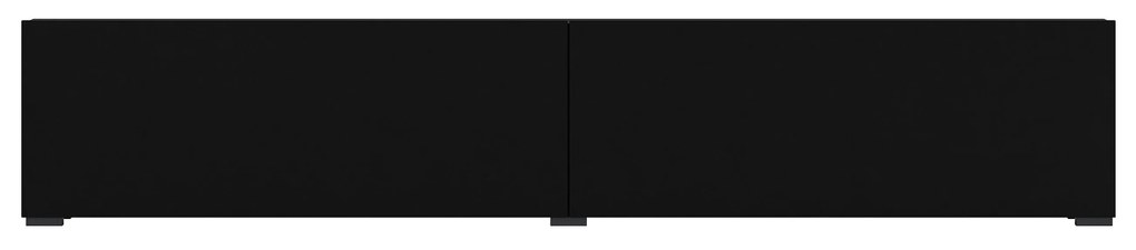Tv stolík/skrinka Avernic Typ 40 (onyx čierna + dub wotan). Akcia -20%. Vlastná spoľahlivá doprava až k Vám domov. 1042067