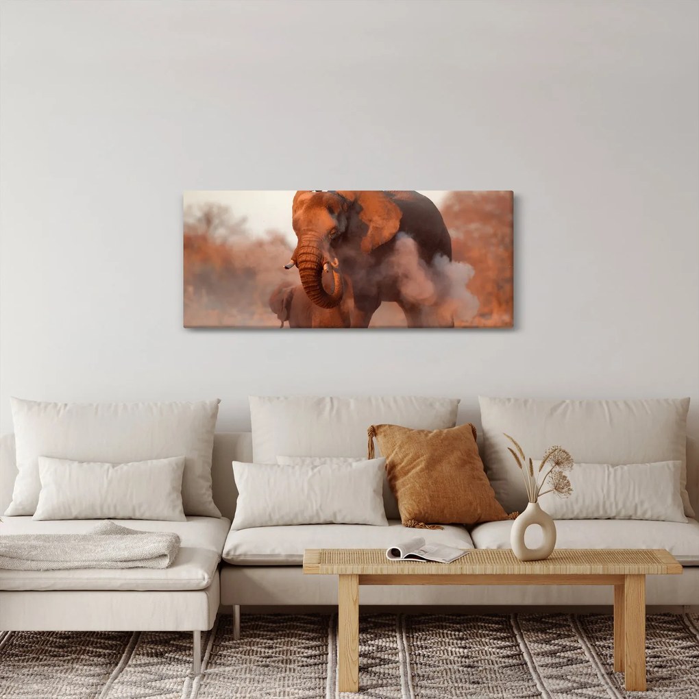 Obraz - Veľký slon africký (120x50 cm)