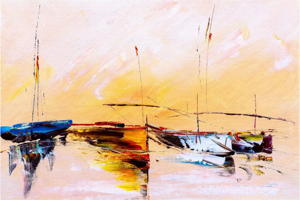 Obraz - Maľba loďou (90x60 cm)