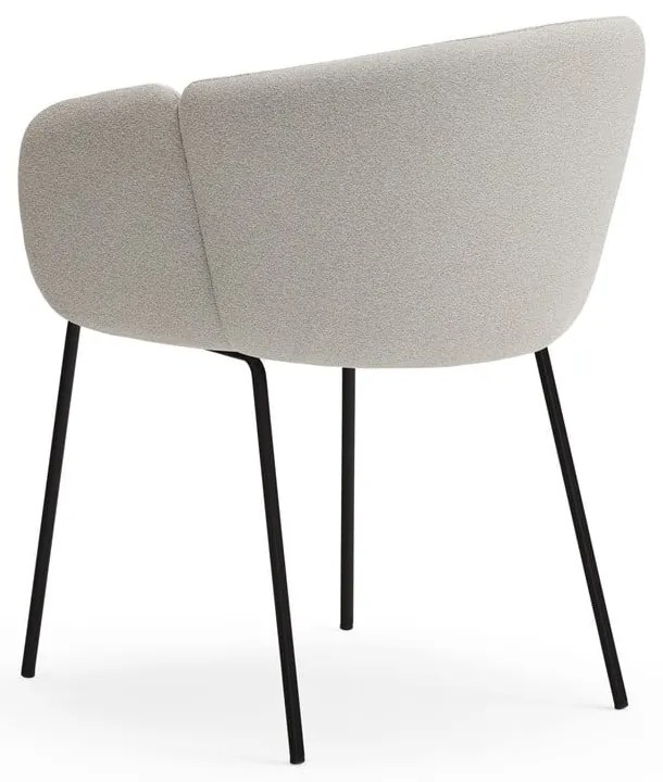 Svetlosivé čalúnené jedálenské kreslo Add – Teulat