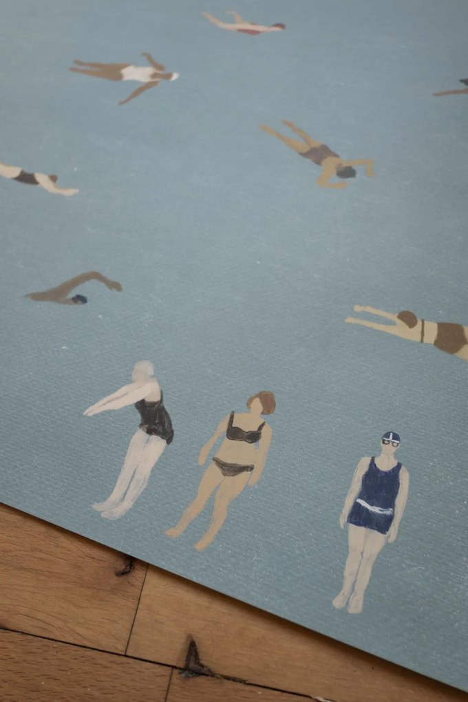Fine Little Day Plagát Swimmers 70 x 50 cm