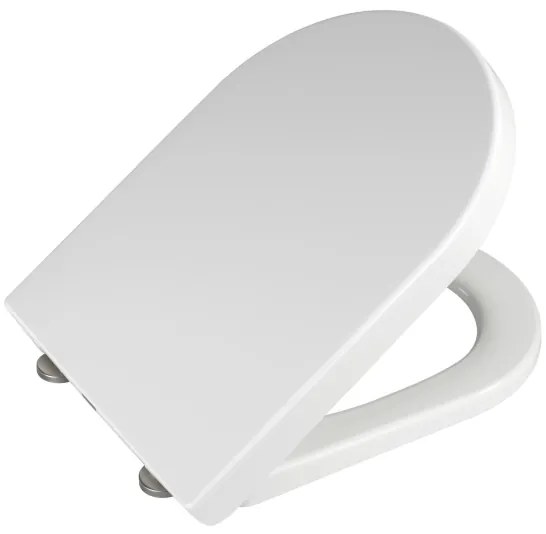 WENKO 18396100-WC sedátko PALMA 46,5x35,7 cm biela/strieborná