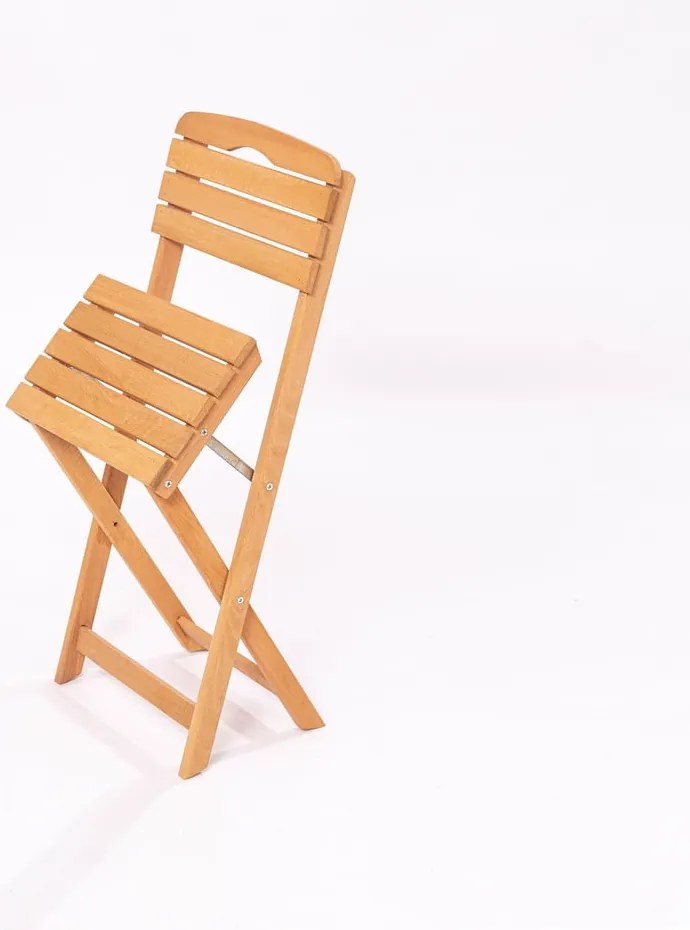 Drevená záhradná stolička v prírodnej farbe – Floriane Garden