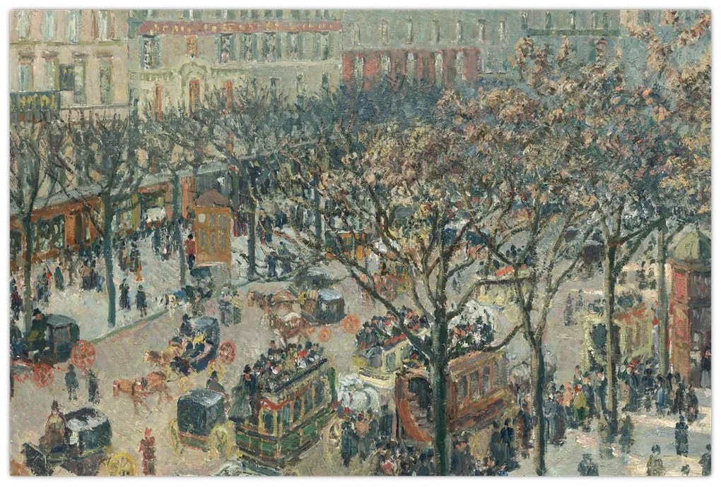 Obraz - Camille Pissarro, Boulevard des Italiens, Morning, Sunlight, reprodukcia (90x60 cm)