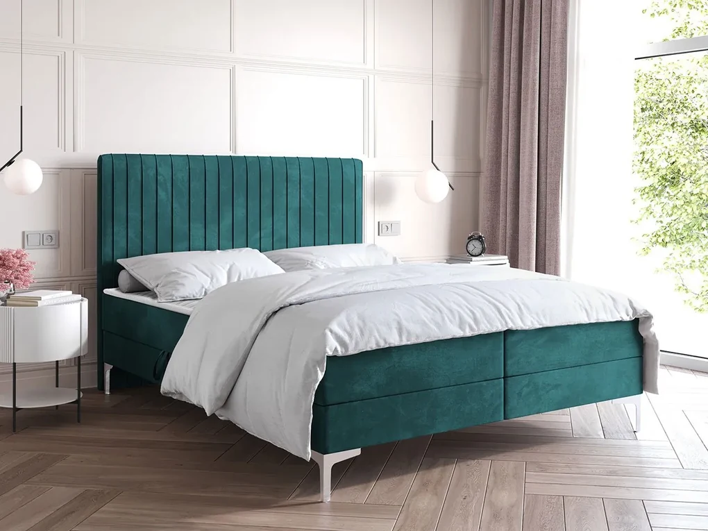 Kontinentálna posteľ Panokin, Rozmer postele: 160x200, Farba poťahu:: Manila 02