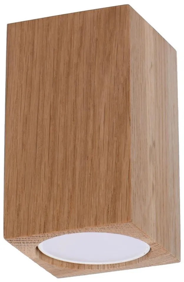 Sollux SL.1040 - Bodové svietidlo KEKE 1xGU10/40W/230V 10 cm dub