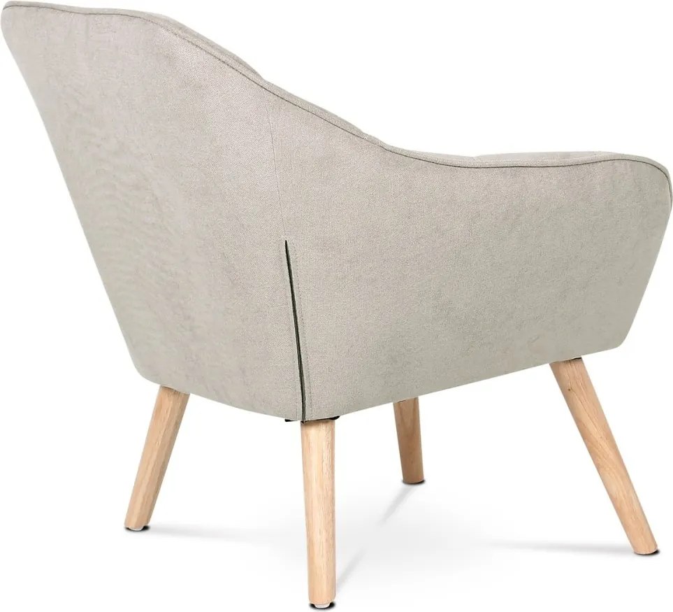 Relaxačné kreslo ASPO — masív, látka, sivohnedá