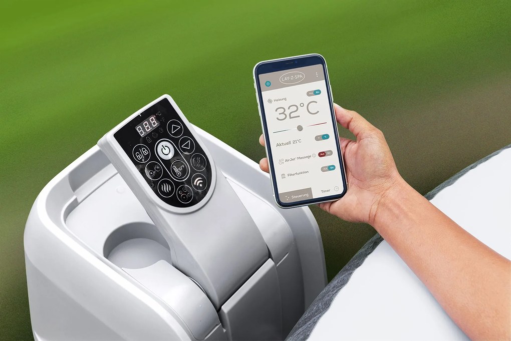 BESTWAY Lay-Z-Spa Dominica EnergySense Smart HydroJet Vírivka, 196 x 71 cm, 6 osôb 6001S