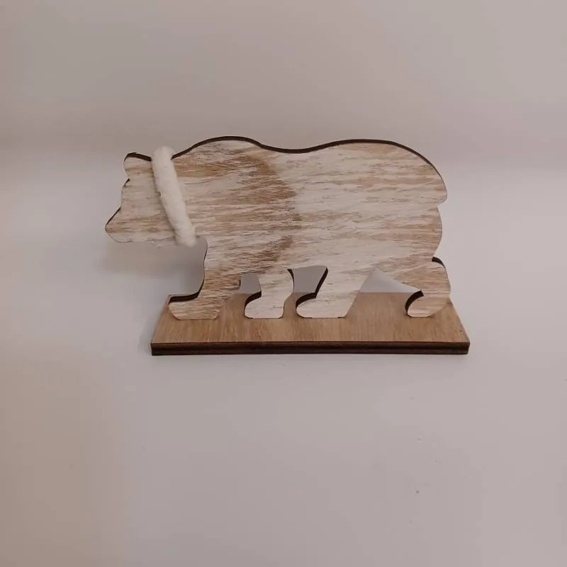 DECOLED Dekorace, medvěd, 15,2 x 4 x 9 cm