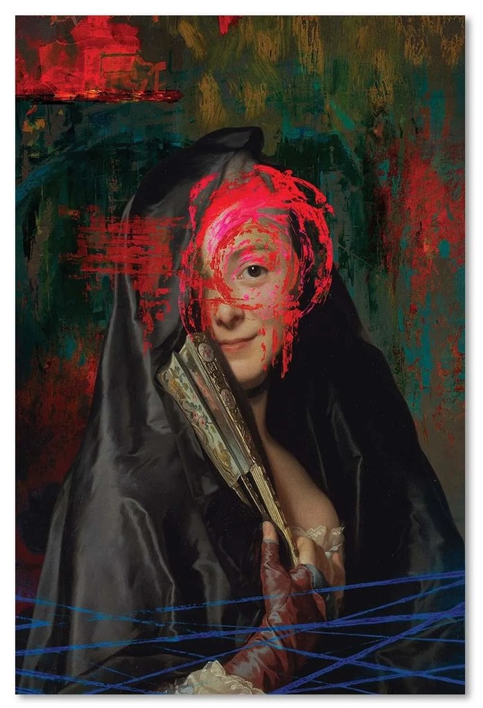 Gario Obraz na plátne Poškriabaný portrét ženy - Jose Luis Guerrero Rozmery: 40 x 60 cm