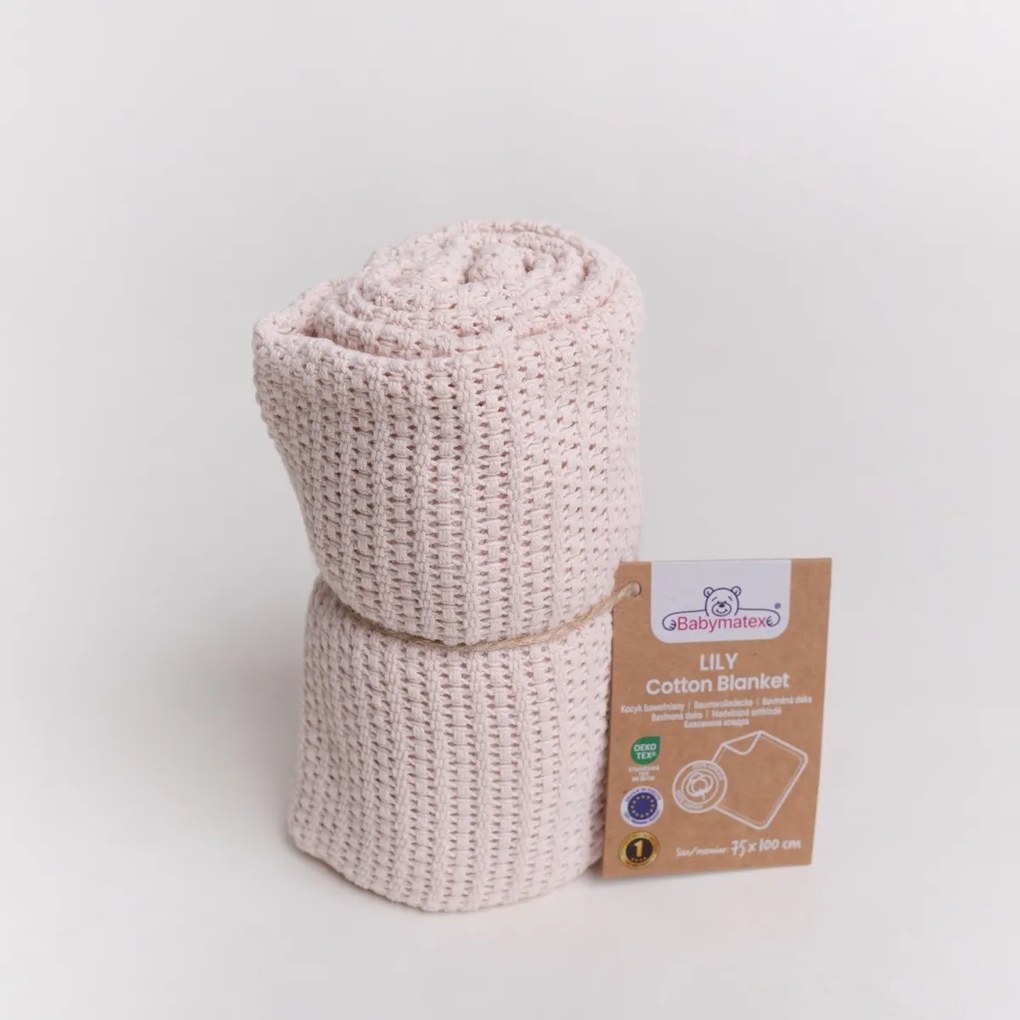 Babymatex Detská deka Lili púdrová, 75 x 100 cm