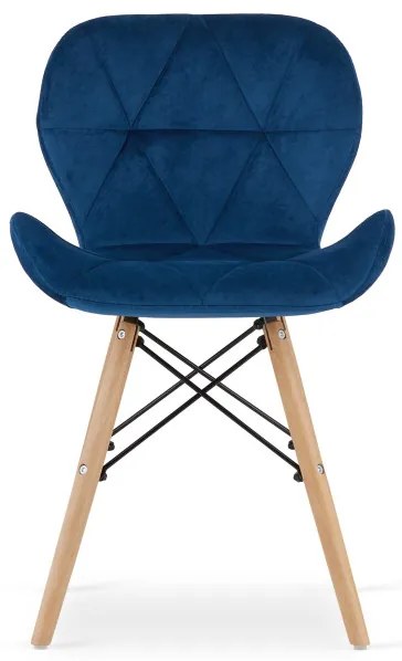 Jedálenská stolička LAGO granátová (hnedé nohy)