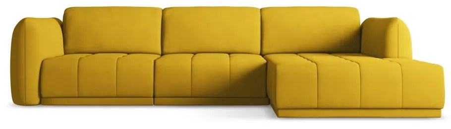 Žltá rohová pohovka (pravý roh) Hoku – Makamii