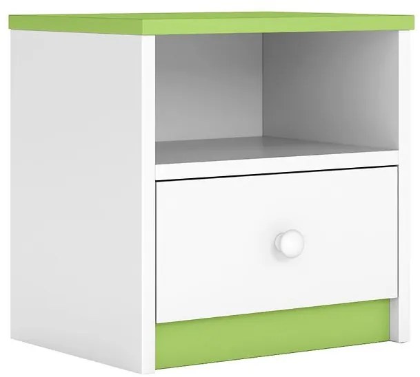 Nočný stolík Babydreams zelená