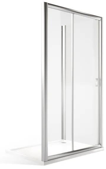 Roltechnik XXL posuvné sprchové dvere MD2 + MB v kombinácii s pevnou stenou 120 cm 90 cm