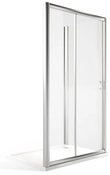Roltechnik XXL posuvné sprchové dvere MD2 + MB v kombinácii s pevnou stenou 130 cm 100 cm