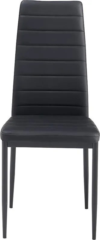 Jedálenský set 4x stolička + stôl Catini Austin - Čierna