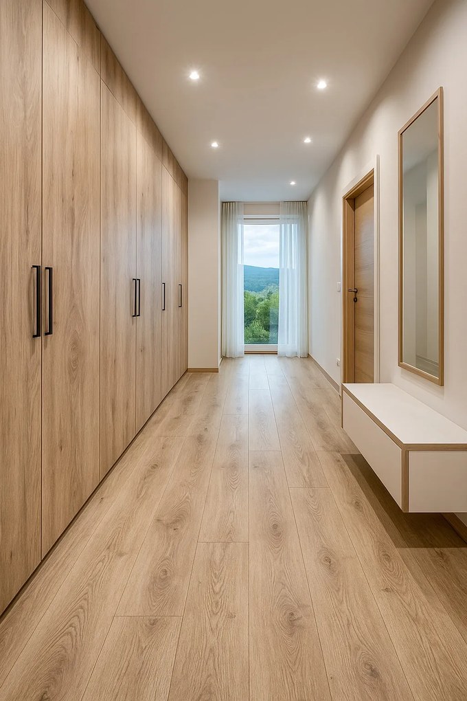 Beauflor, PVC podlaha - lino Texalino Supreme 697 D Texas Oak, na mieru, šíře 5m, hnedá, filc, chodba / predsieň