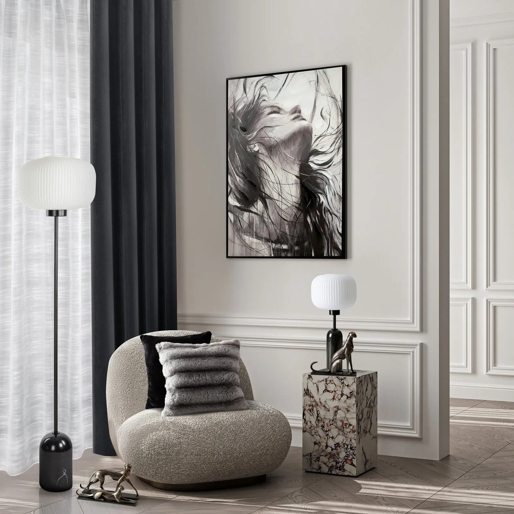 DEKORAČNÁ SOŠKA MADOX 25X7X24 CM TMAVOSIVÁ