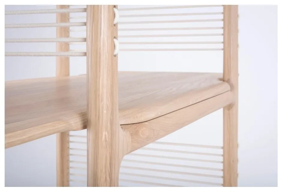 Knižnica z masívneho dubového dreva Gazzda Muse, výška 216 cm