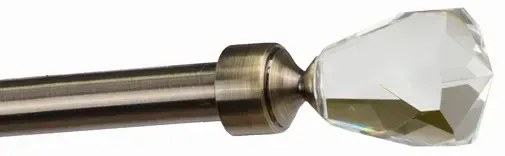 Garniže 16x16mm - dvojradové - CRYSTAL CONE - antik