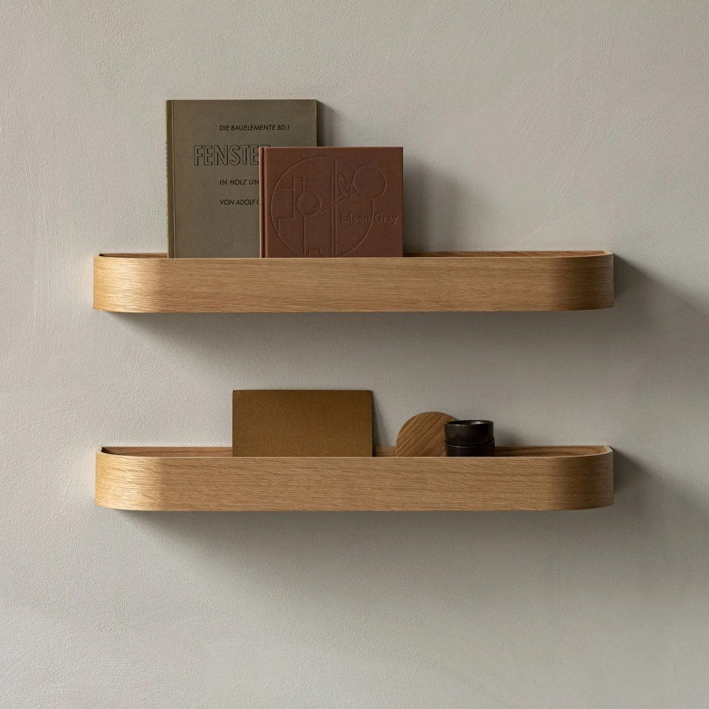 Audo Copenhagen Víceúčelová drevená polica Epoch Shelf Oak 79 cm