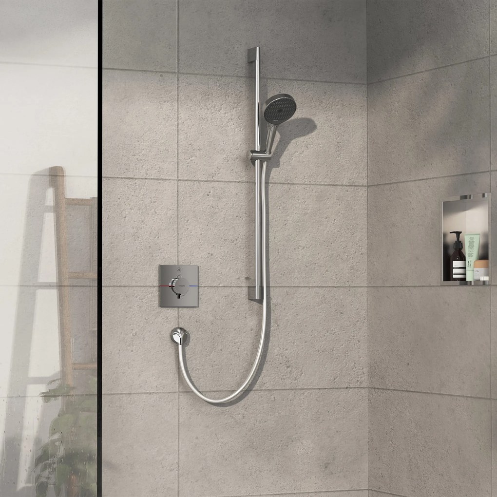 Hansgrohe ShowerSelect Comfort E, termostat pod omietku pre 1 spotrebič, chróm, HAN-15571000