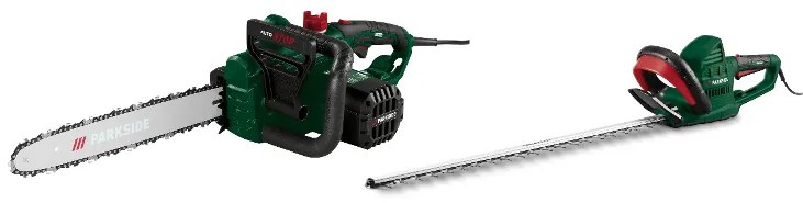 Parkside®  Elektrická reťazová píla Peks 2200 B1 + Elektrické nožnice na živý plot Pehs 650 A1  (800011465)