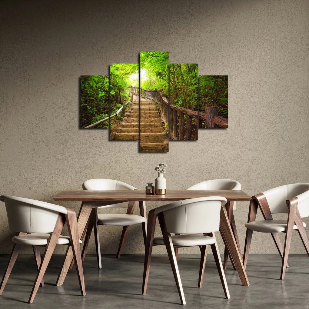 Obraz - Schody v prírode (150x105 cm)