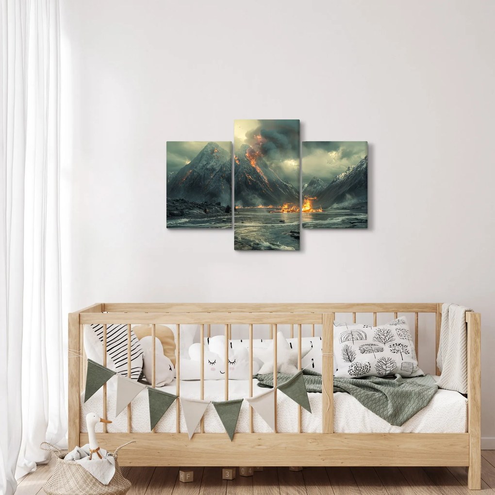 Obraz - Erupcia sopky (90x60 cm)