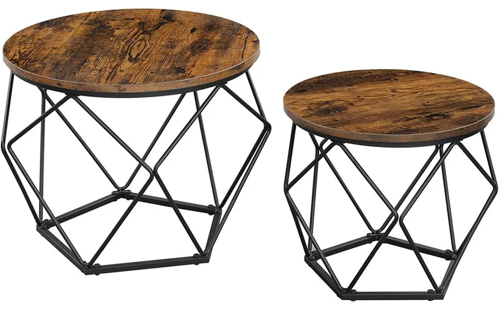 Geometrický set stolíkov - 2 kusy