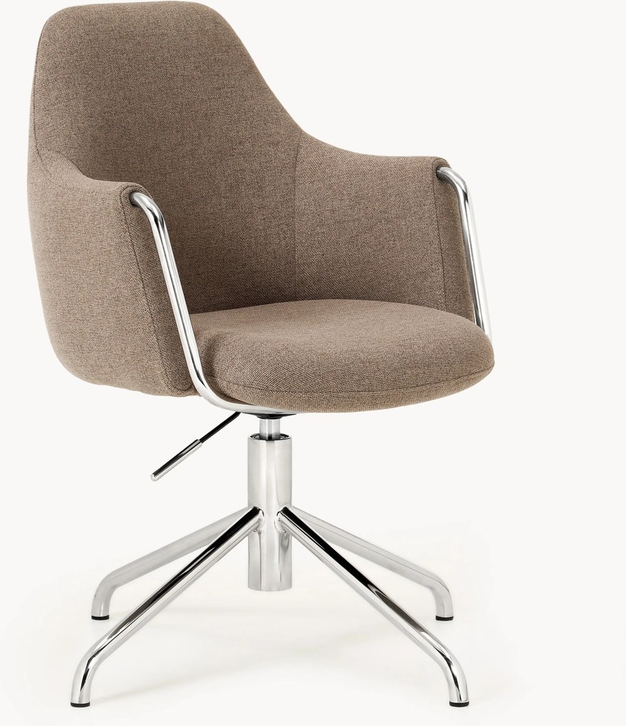 Výškovo nastaviteľná kancelárska stolička's opierkami Alain