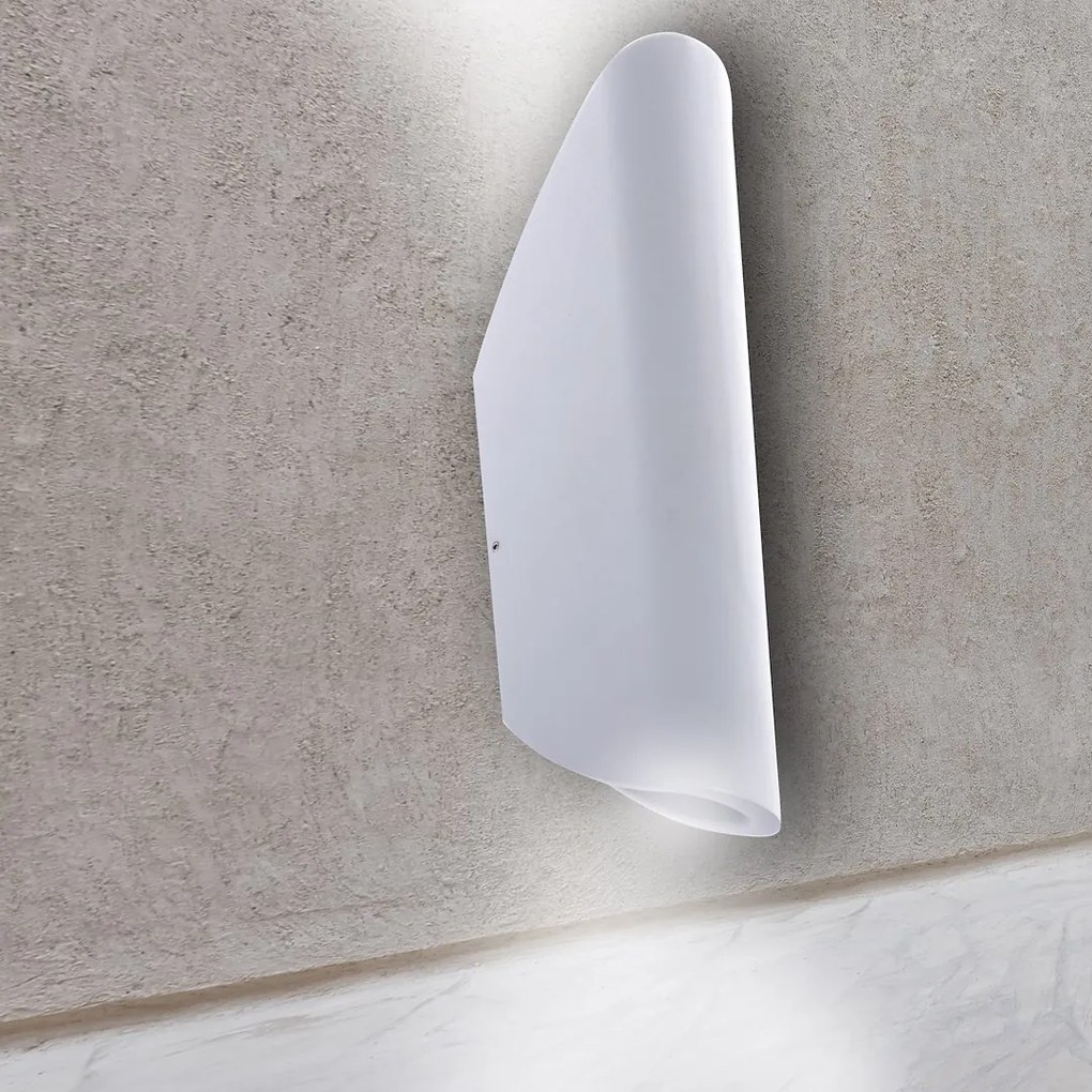 EUlight Exteriérové nástenné LED svietidlo Brick, 1x LED 6w, biela