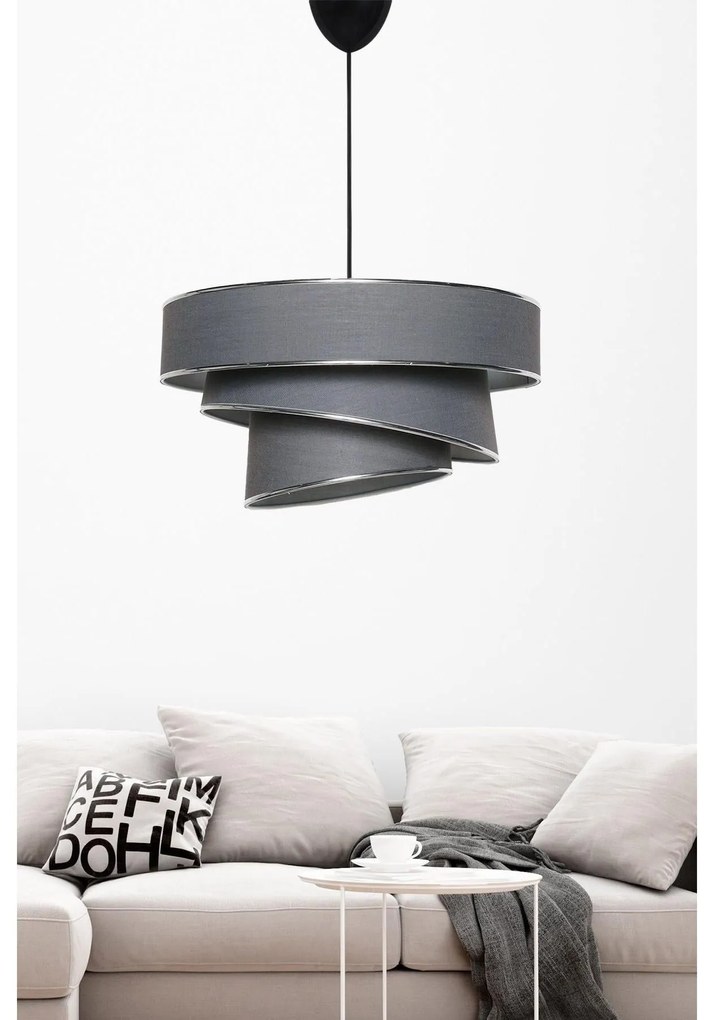Závesná lampa, Couper - Anthracite, Silver