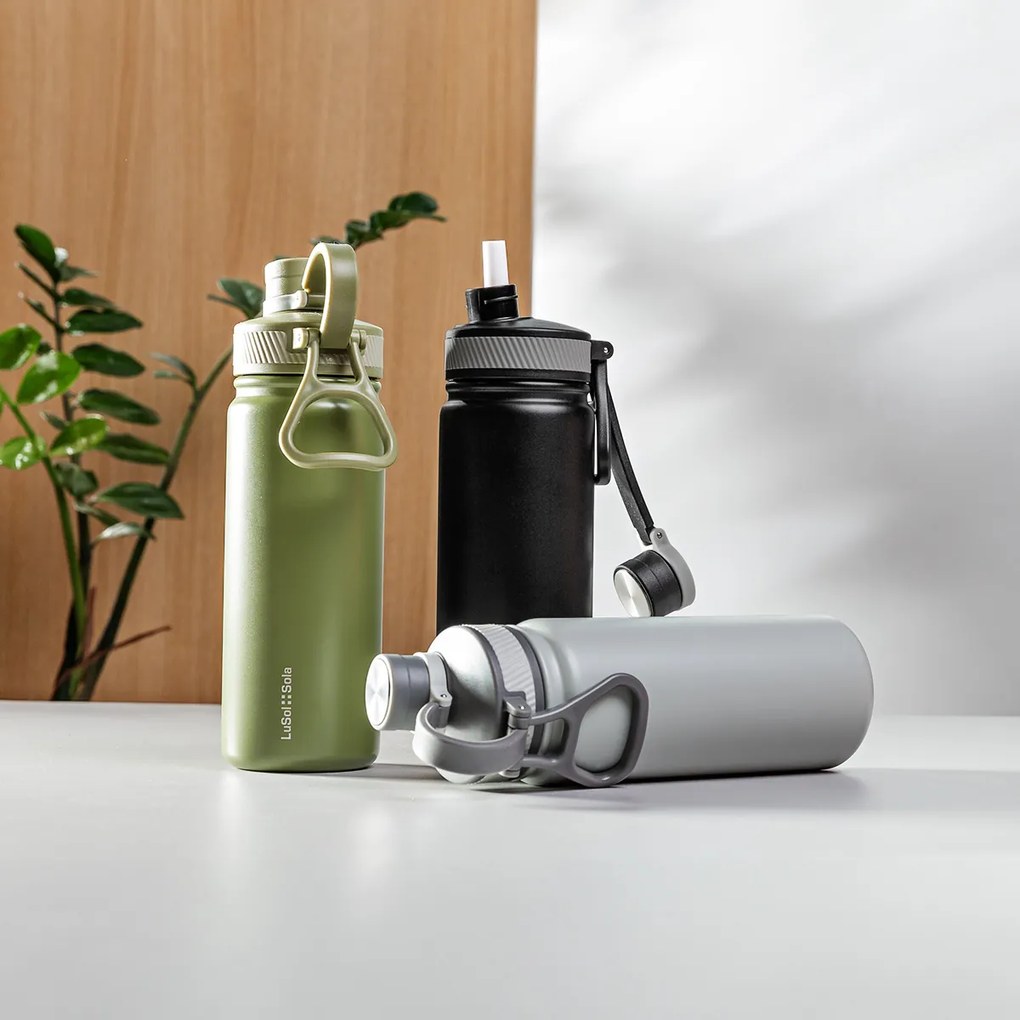 Fľaša z nehrdzavejúcej ocele 650 ml zelená matná - to Go - 596502
