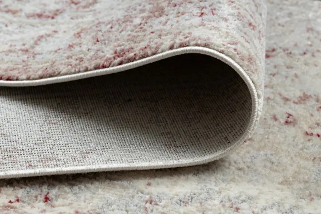 Koberec / behúň DISTIN 0828A ružový / púdrový / biely