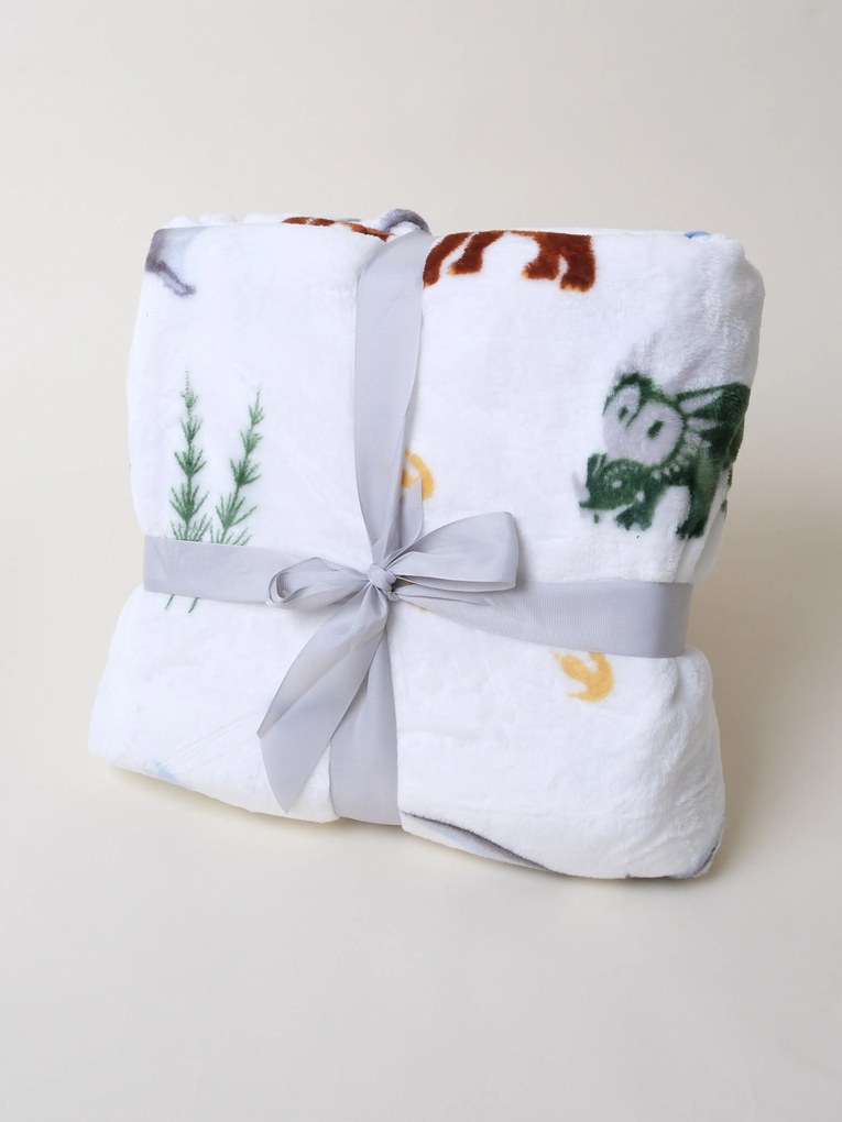 Detská deka do postieľky mikroplyš Exclusive 80 × 100 cm – Dinosaury