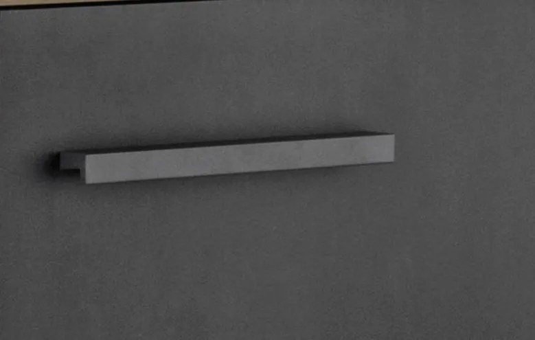 Zásuvková skrinka Brüssel, 60 cm, kamenný dub/sivá