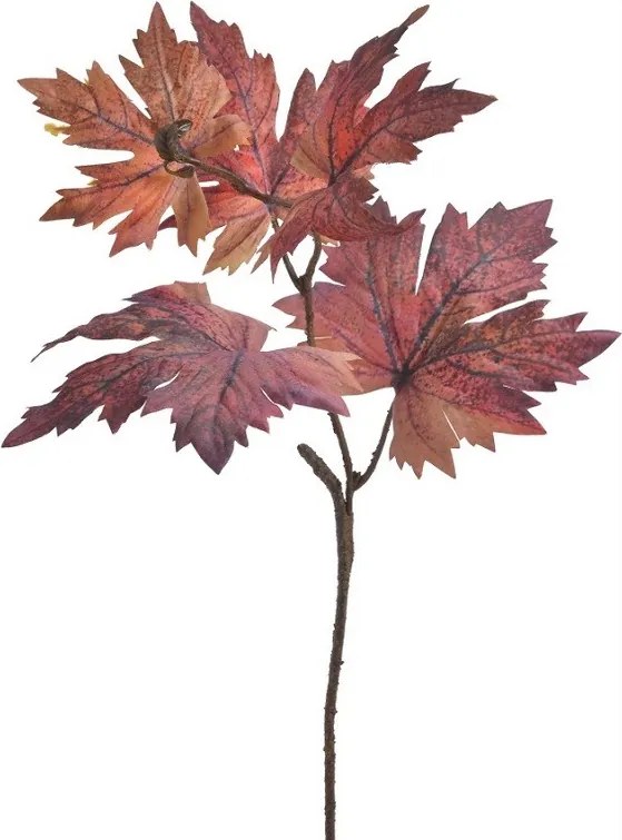Jesenný zápich Červené listy 63 cm